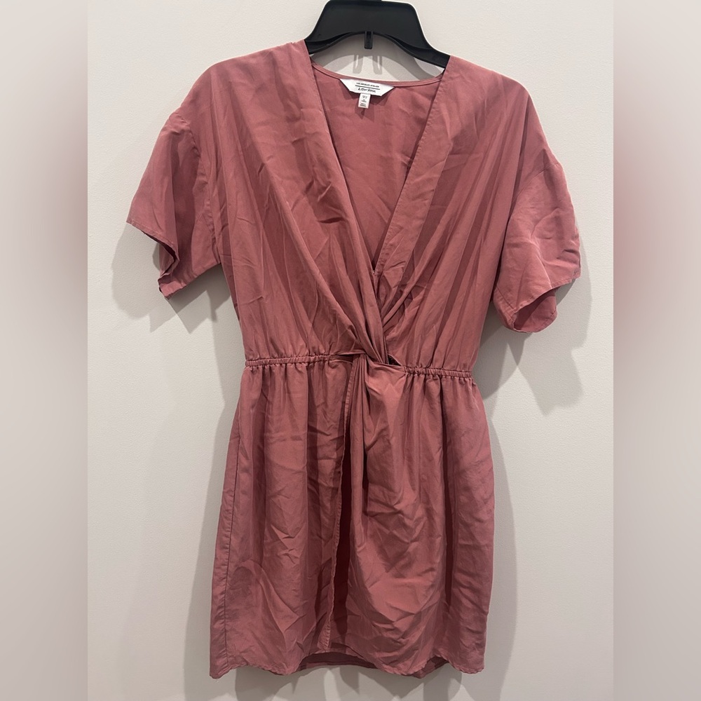 Pink Wrap Dress